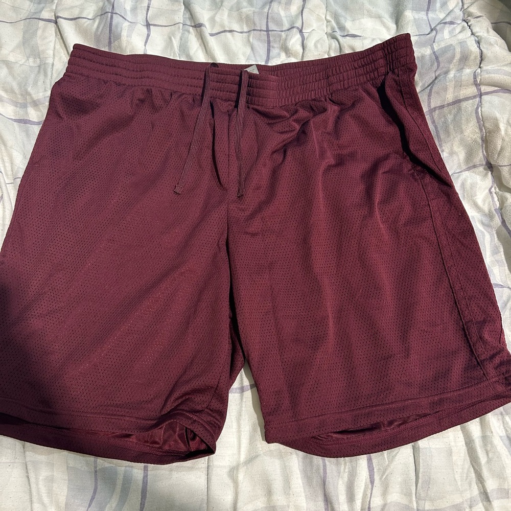 Champion Men's Burgundy Athletic Shorts